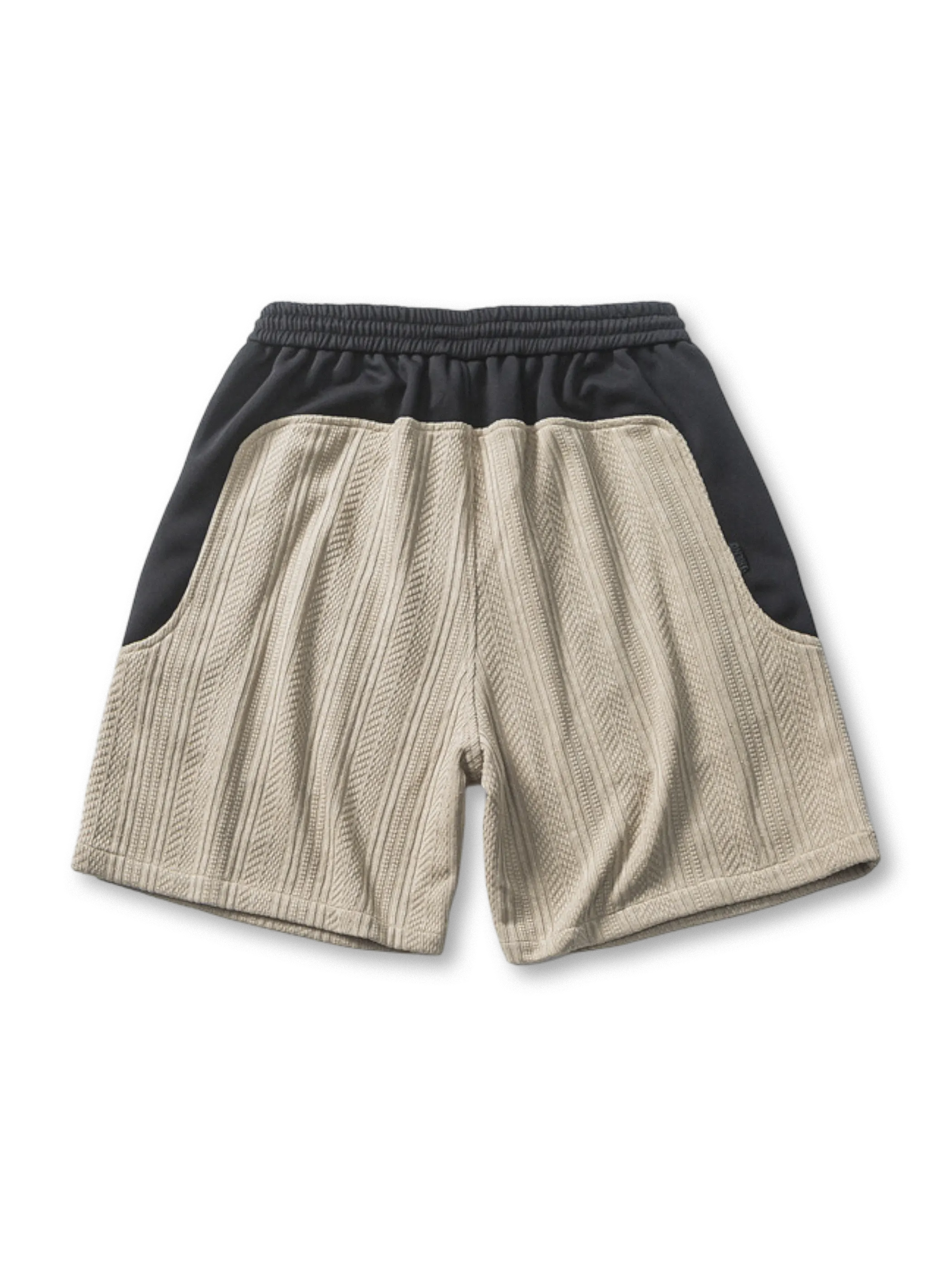 テクスチャーニット配色ショートパンツ正面
