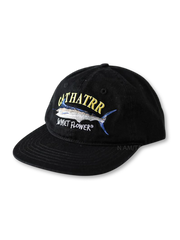 ツナ刺繍フラットブリムキャップ