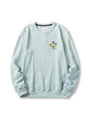 ワッペン付きクルーネックスウェット