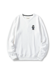 ワッペン付きクルーネックスウェット