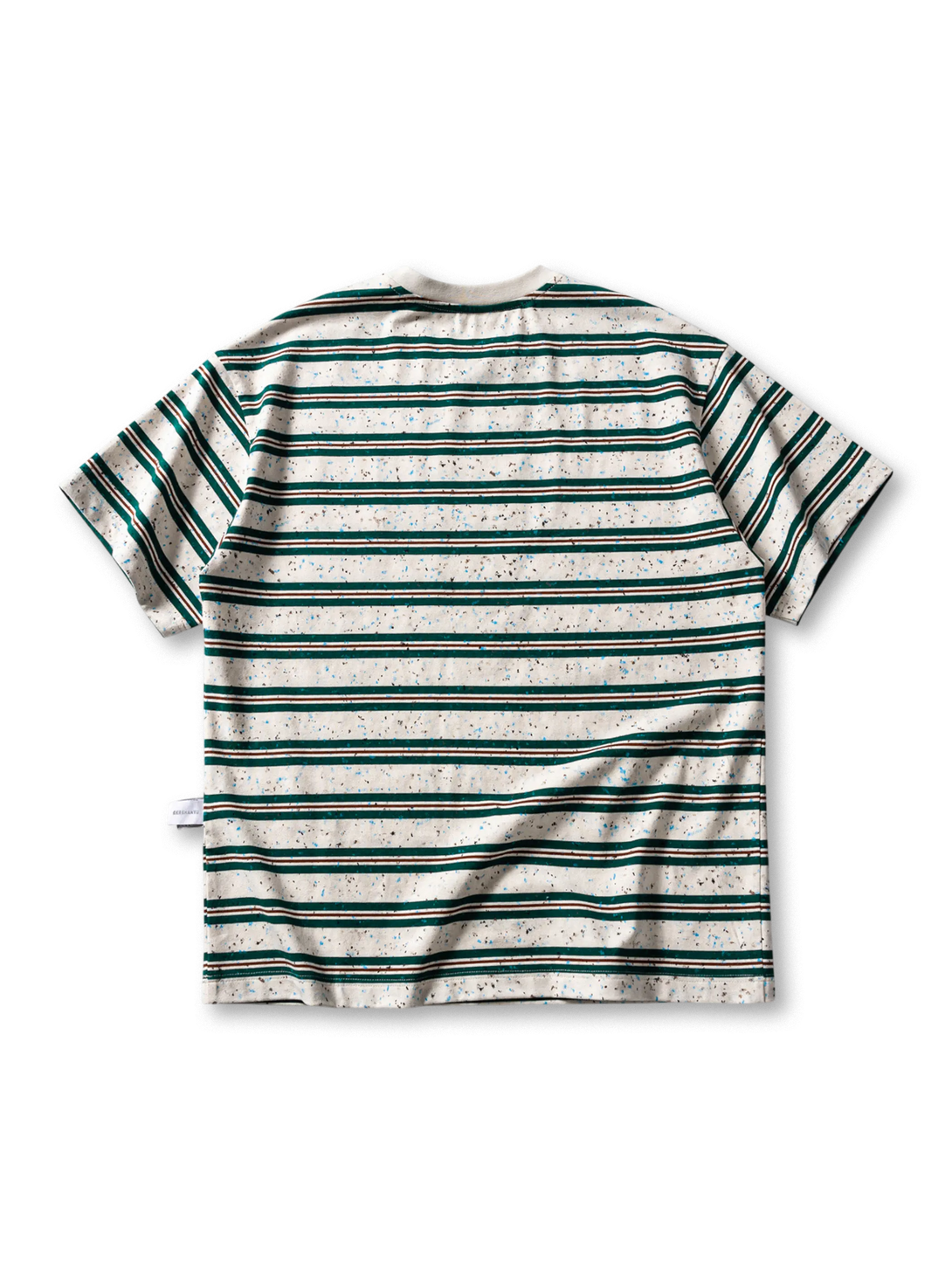 前面全体のヴィンテージペイントボーダーTシャツ
