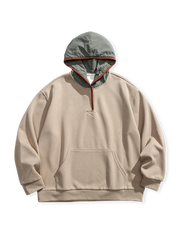 カラーブロックフーディースウェット