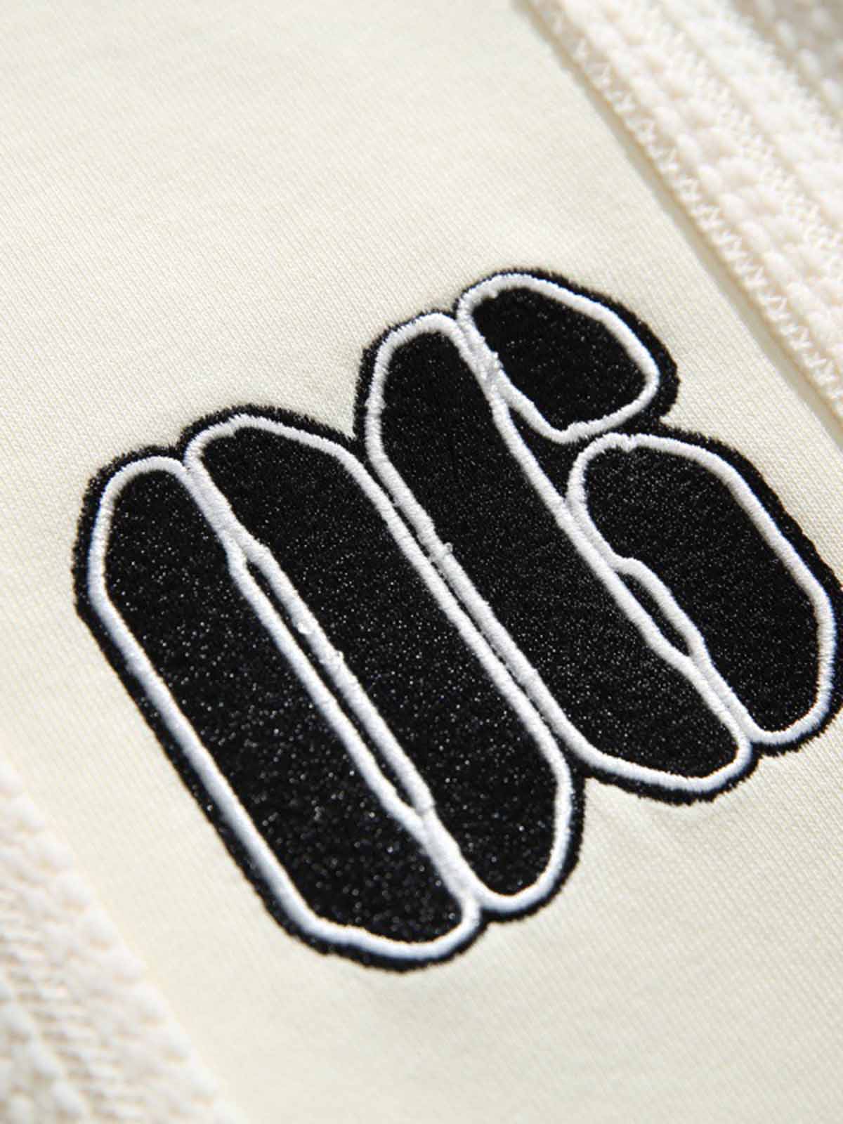 刺繍プリント襟付きスウェット