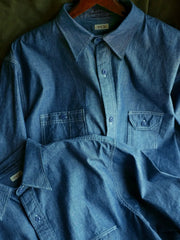 オカヤマ産チャンブレー ワークシャツ