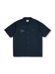 半袖キューバシャツ、胸ポケット付き