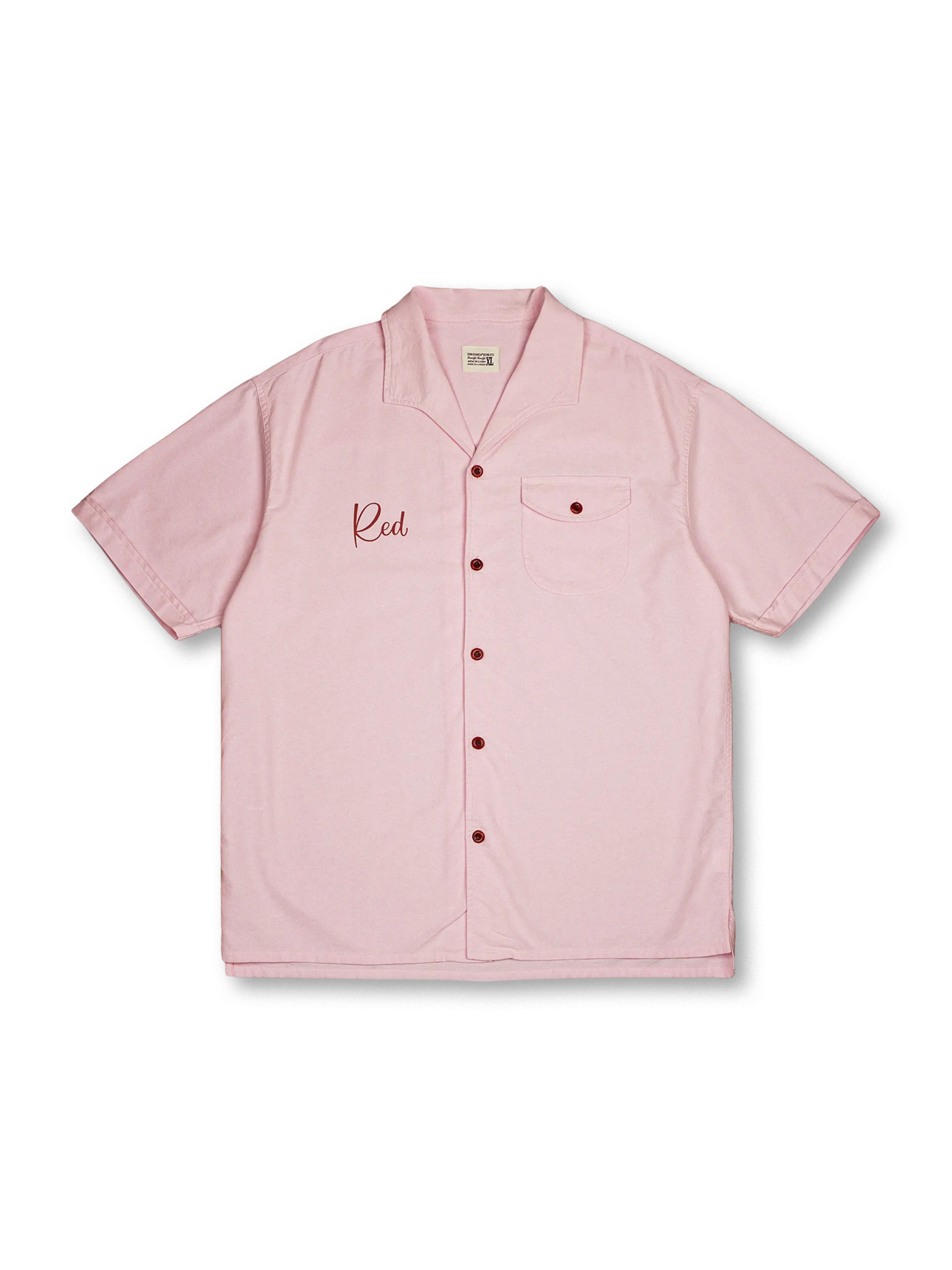 半袖キューバシャツ、胸ポケット付き