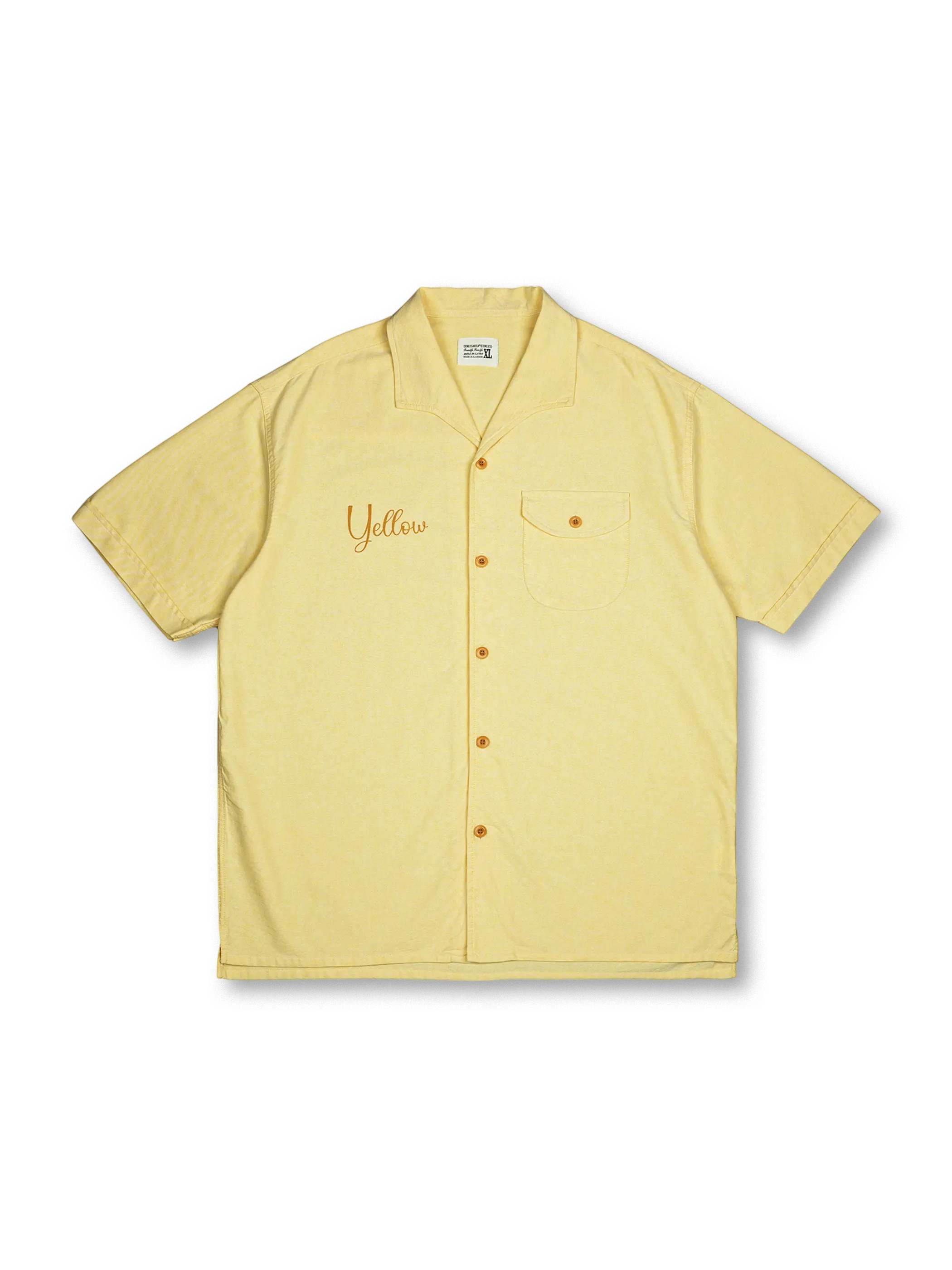 半袖キューバシャツ、胸ポケット付き