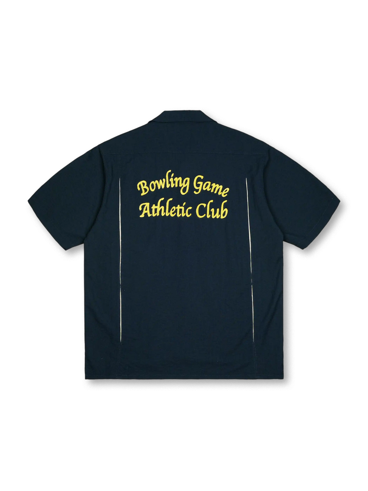 バンブーテクスチャのボウリングシャツ全体