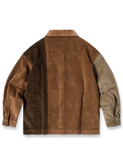 製品画像
パッチワークコーデュロイ襟付きジャケット、グラデーションカラーのパッチワークと胸元の刺繍ディテール、両サイドのポケットで実用性が増し、厚手の内側で秋冬に最適な暖かさを提供するジャケット

詳細画像
グラデーションパッチワークと刺繍ディテール、襟付きデザインで寒風を防ぐ、厚手の素材を使用した内側、冬の必需アイテムとして最適なデザイン