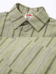 バーティカル ストライプ柄シャツ