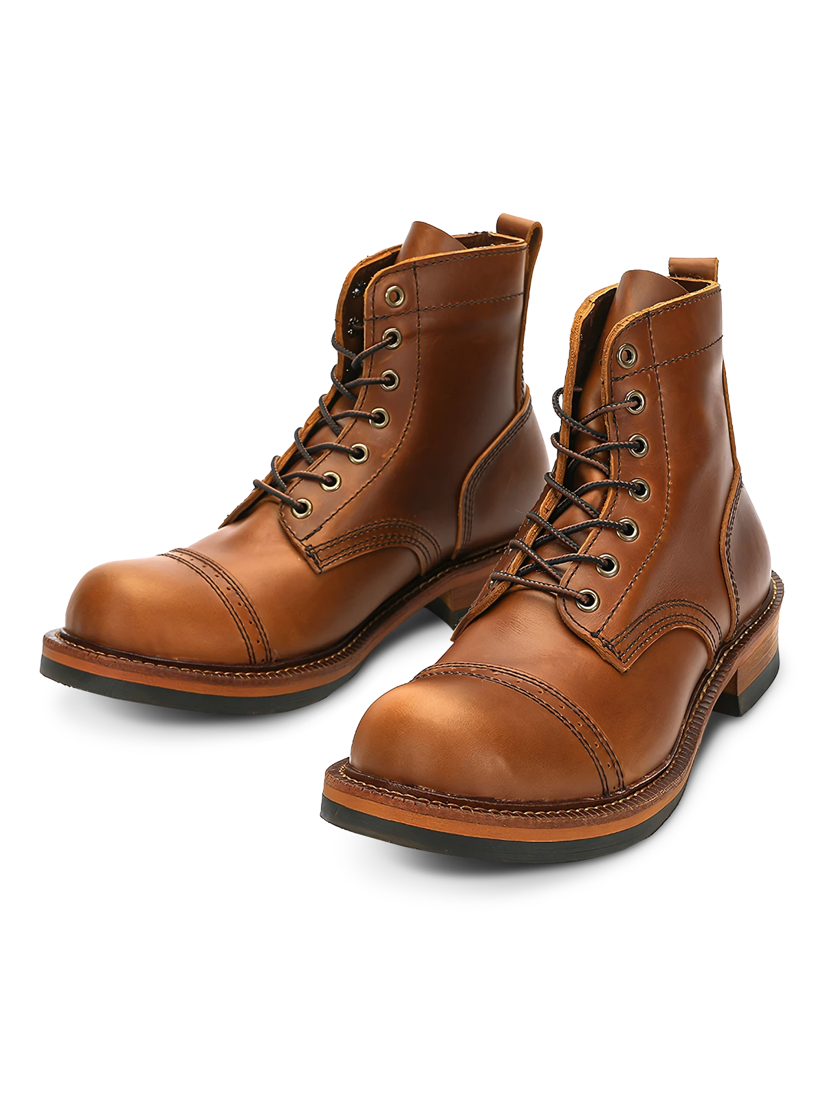 ハイカット牛革ワークブーツ