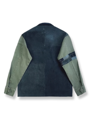 4 ポケット 藍染刺繍ジャケット