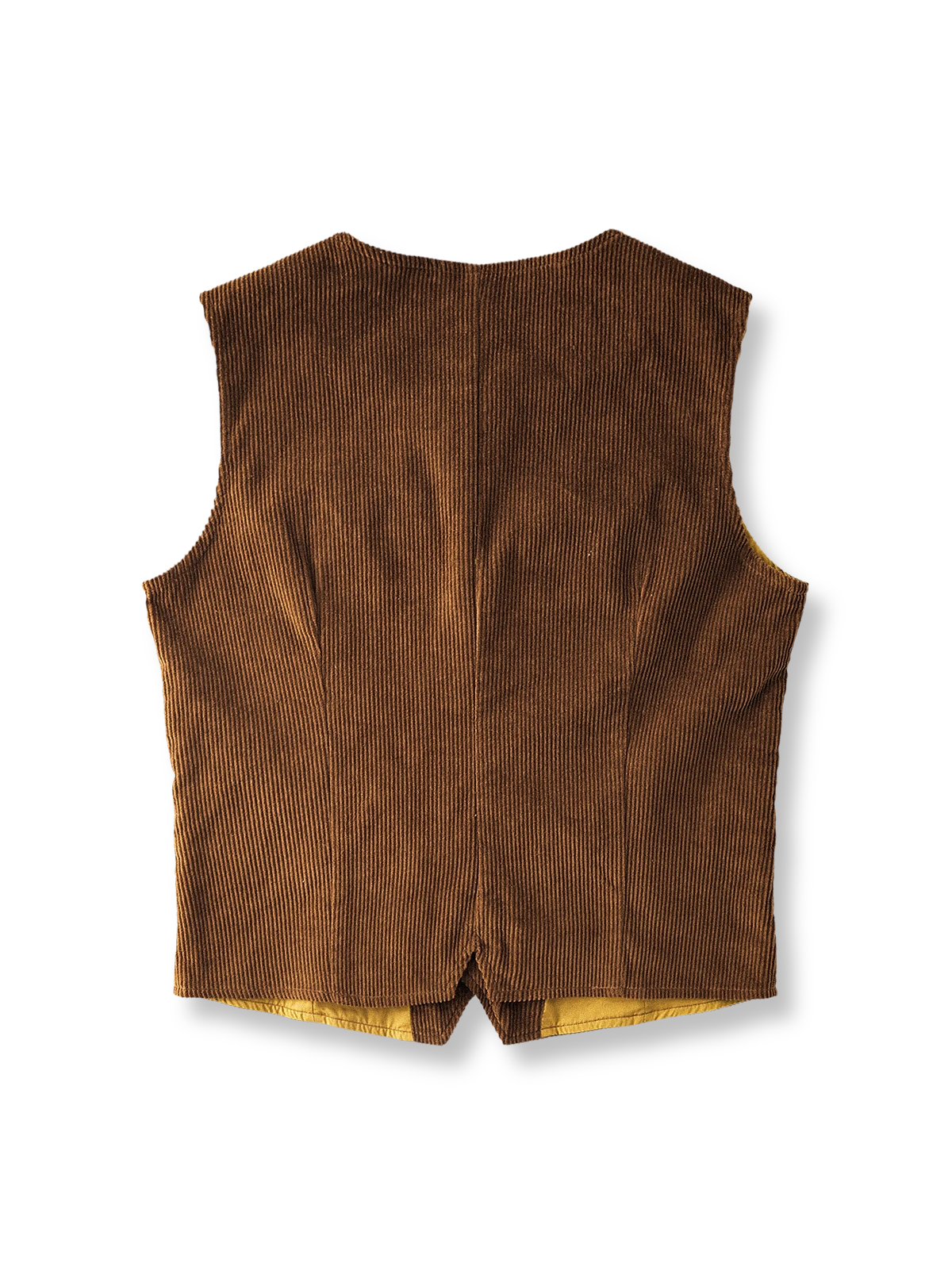 製品画像：
酵素ウォッシュ加工で仕上げた、レトロなコーデュロイワークベスト。丸みのある起毛感と柔らかな手触り、タフで自由な西部カウボーイ風デザイン。

詳細画像：
320g高品質全棉コーデュロイ生地を使用。ピーチスキン加工で色褪せたレトロな風合いが特徴。多ポケットデザインと真鍮製の牛角ボタンで実用性と装飾性を兼ね備えた一着。