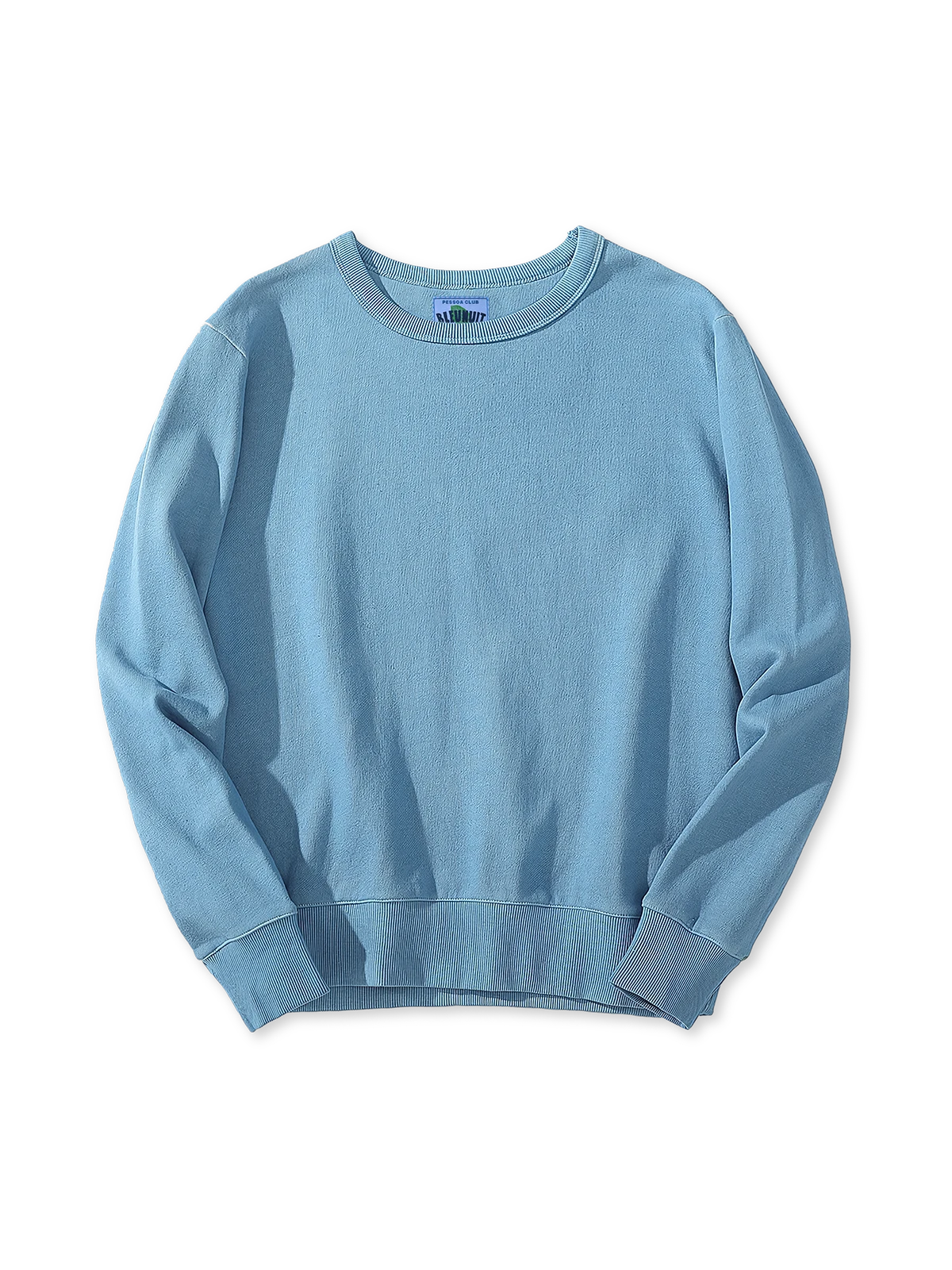 藍染め クルーネックスウェット
