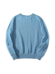 藍染め クルーネックスウェット