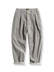 全綿 コーデュロイ ストレート スラックス