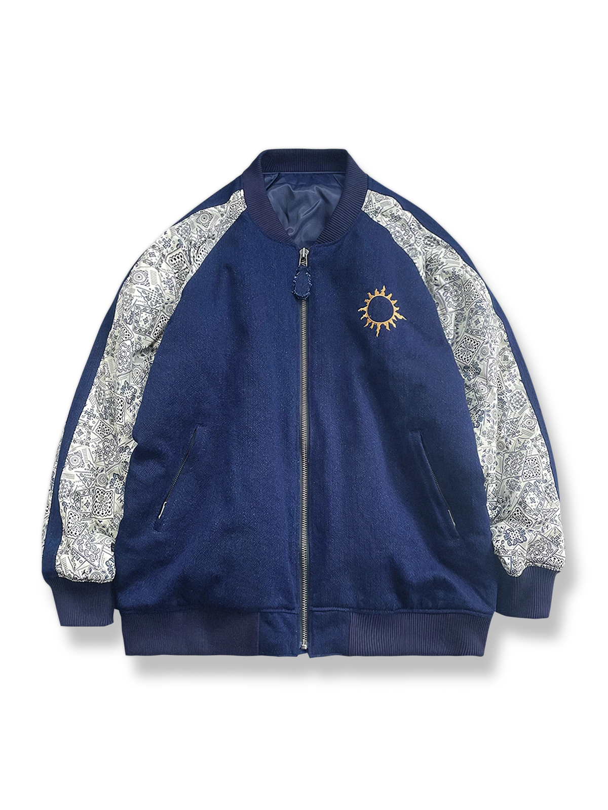 インディゴ染め パッチワークジャケット