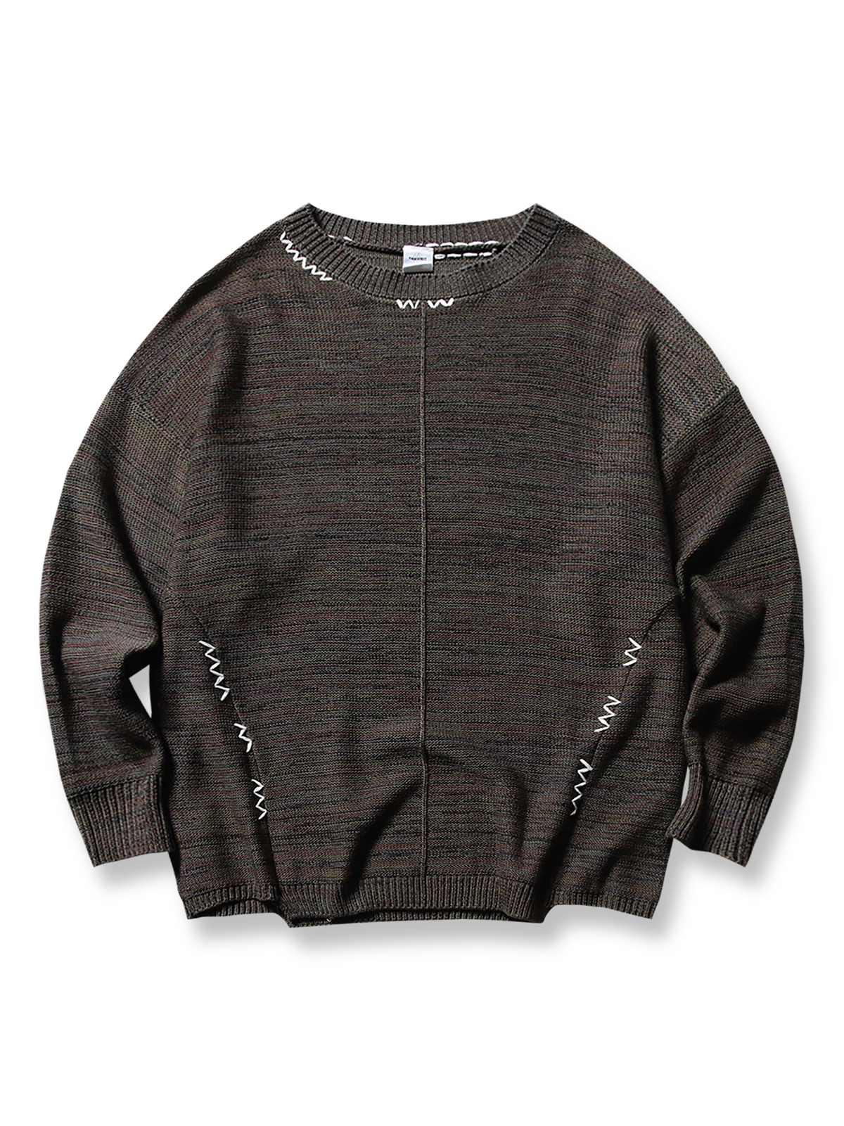 製品画像
グレージュ色とオリーブグリーンの切り替えデザインが特徴的なハンドステッチニットセーター、精緻な手作業で仕上げられ、アクリルとコットンの混紡素材で快適な着心地と暖かさを提供

詳細画像
精緻な手作業によるハンドステッチが施されたニットセーター、グレージュとオリーブグリーンの色のコントラストが美しく、アクリル50%とコットン50%の混紡素材で、肌触りが良く、通気性も優れたデザイン