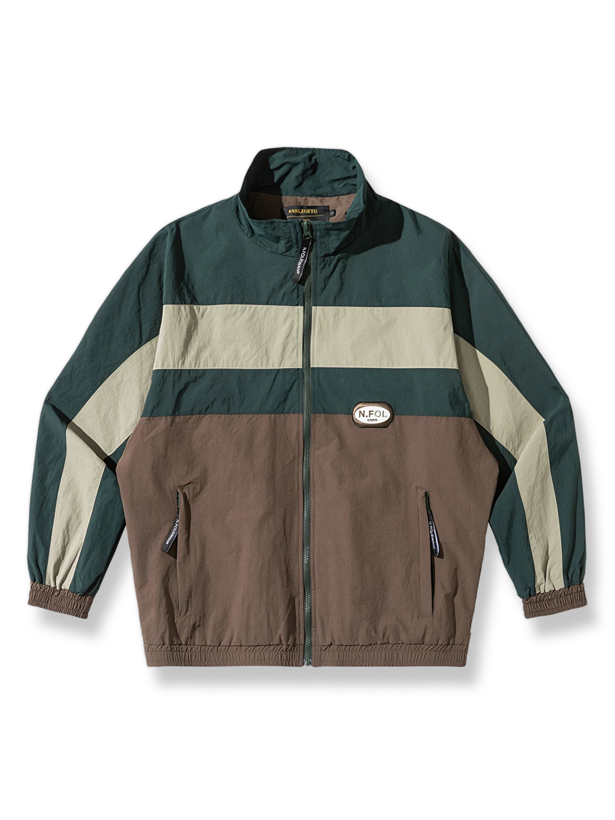 クラシックアメリカンカラーブロックジャケット