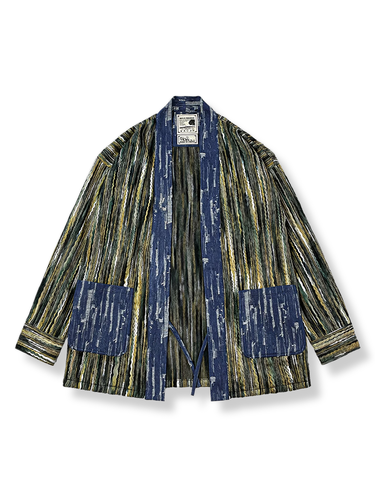 糸織り コットンデニム はんてん