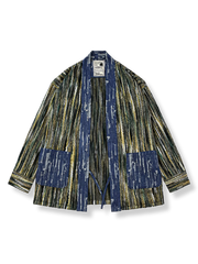 糸織り コットンデニム はんてん