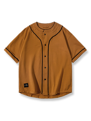 ベースボールカラー カーディガンTシャツ