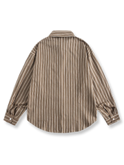 ベーシック ストライプボタンダウンシャツ