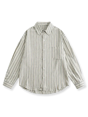 ベーシック ストライプボタンダウンシャツ