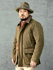 レザーカラー ヘビーウェイト中綿コート