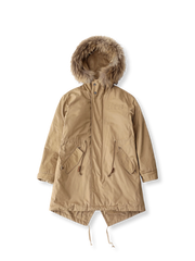 フード付き 裏起毛トレンチコート