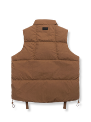 立体ポケット 立襟ダウンベスト