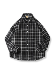 微起毛 3色展開タータンチェック柄ワークシャツ