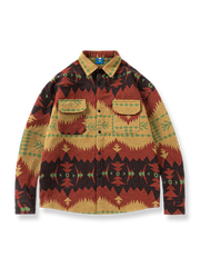 エスニックスタイル厚手 長袖シャツ