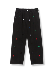 刺繍入りワークパンツ
