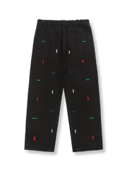 刺繍入りワークパンツ