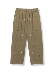 刺繍入りワークパンツ