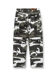 スノーカモフラージュ作業ズボン