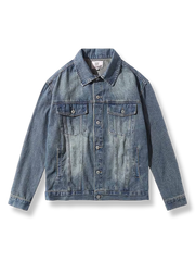 ウォッシュ加工 デニムジャケット