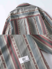 民族調 トーテムプリントシャツ