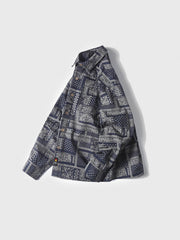 民族風プリント 長袖シャツ