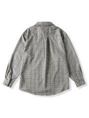 グリーンチェック柄 長袖シャツ