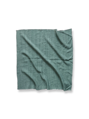 ペイズリー柄とドット柄のリネンコットン混紡スカーフ全体画像