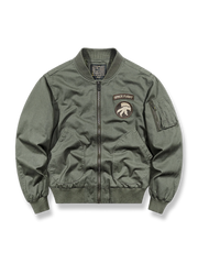 3色展開 刺繍バッジ入りフライトジャケット