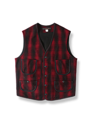 ウール混 チェック柄ベスト
