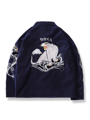 横須賀刺繍シルクベルベット白虎ジャケット