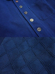 伝統工法 植物染めブルー フレンチワーク ジャケット