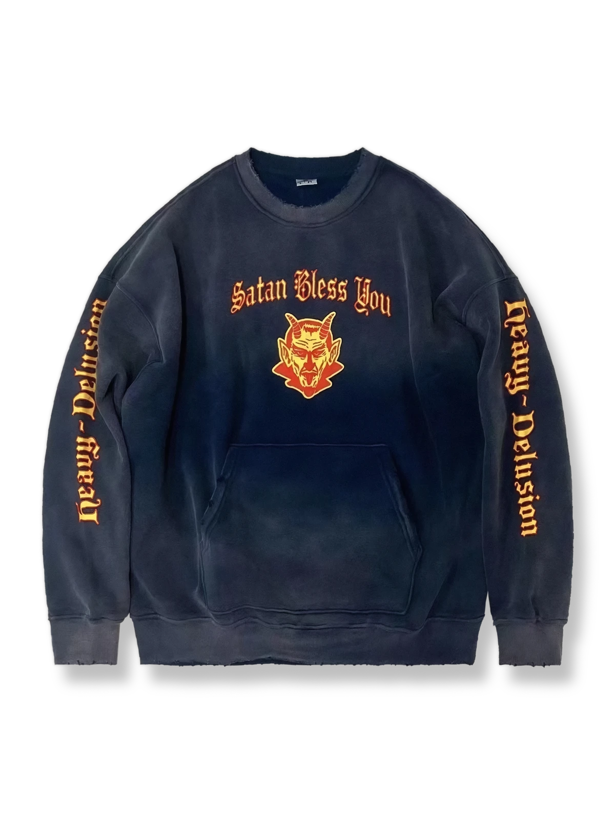 Risky｜スプレーダイ破れヴィンテージフリーススウェット