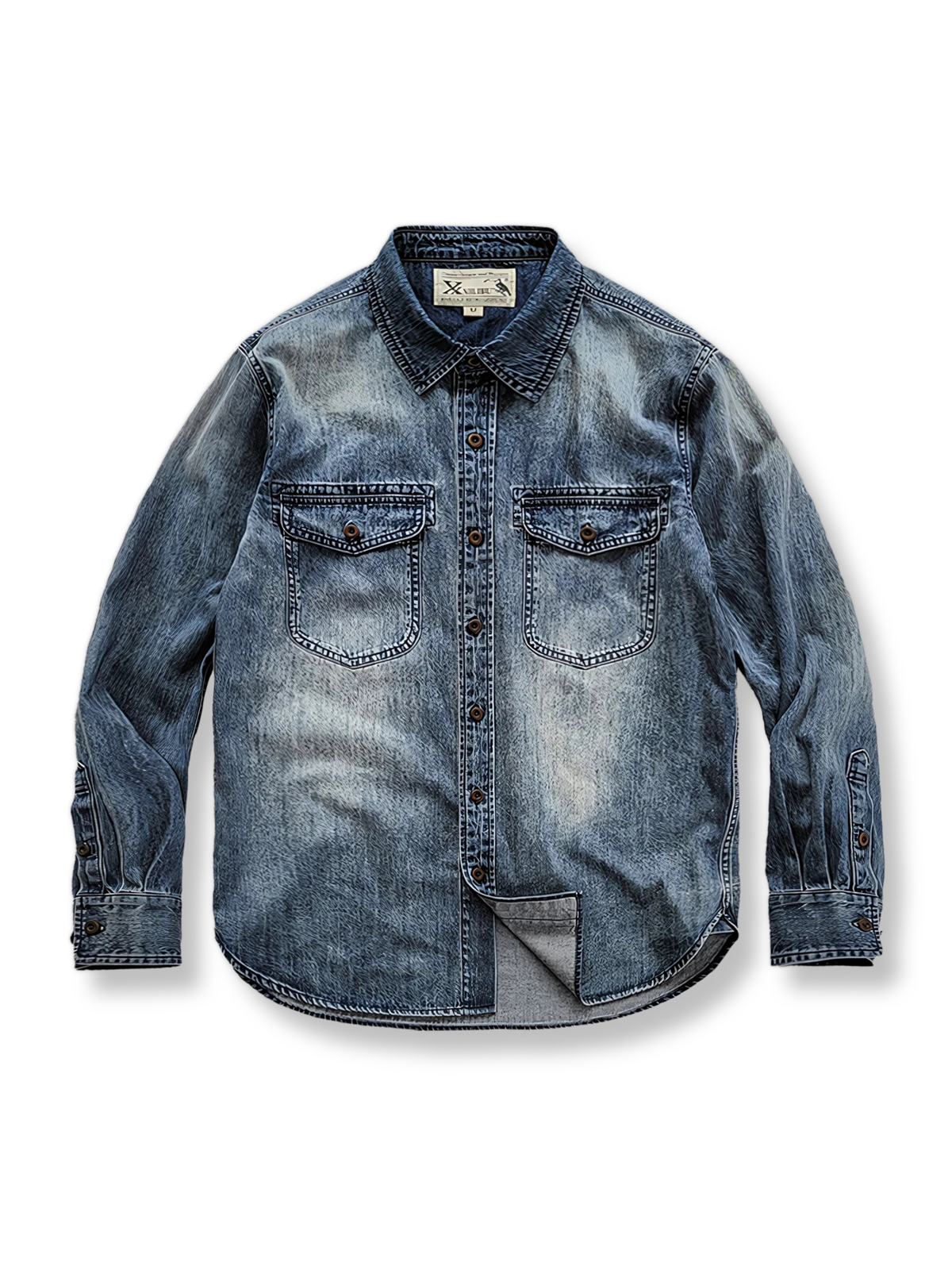 アメリカン ヴィンテージデニム長袖シャツ