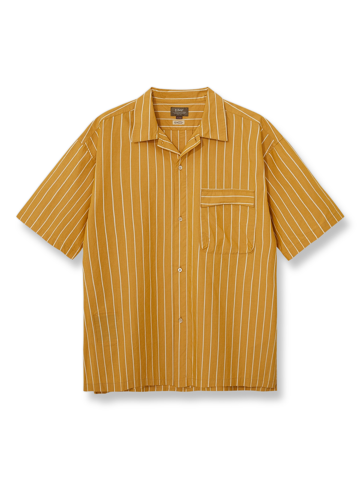 ホリデーストライプシャツの正面図