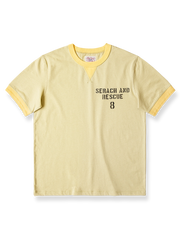 ヘビーウェイトコントラストカラープリントTシャツの正面図